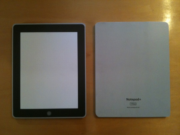 Notepodplus-2 Su diseño es idéntico al iPad, tanto por delante como por detrás.