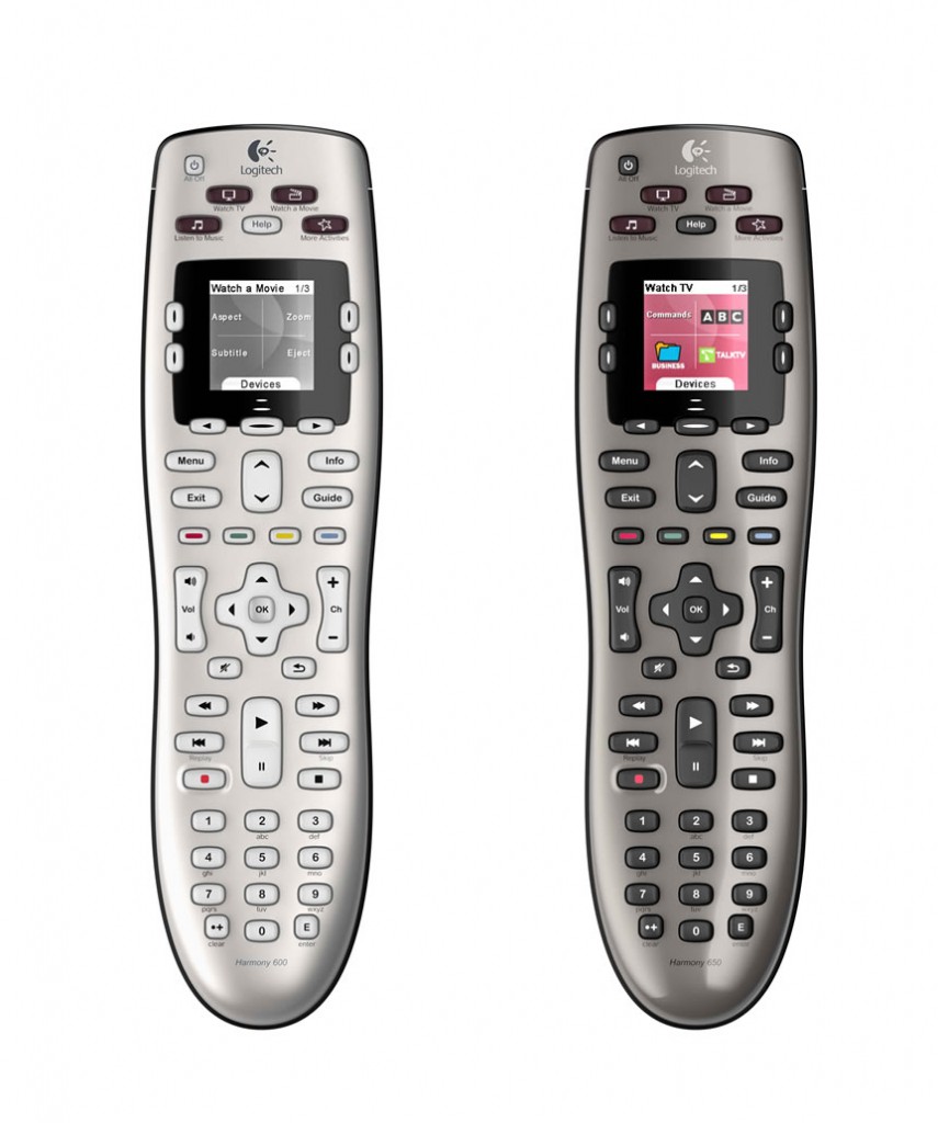 Controles remoto Harmony 600 y 650 de Logitech (foto: Logitech)