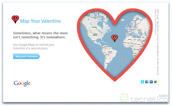 Google-Valentine1 Paso 1 - llegas al sitio de internet