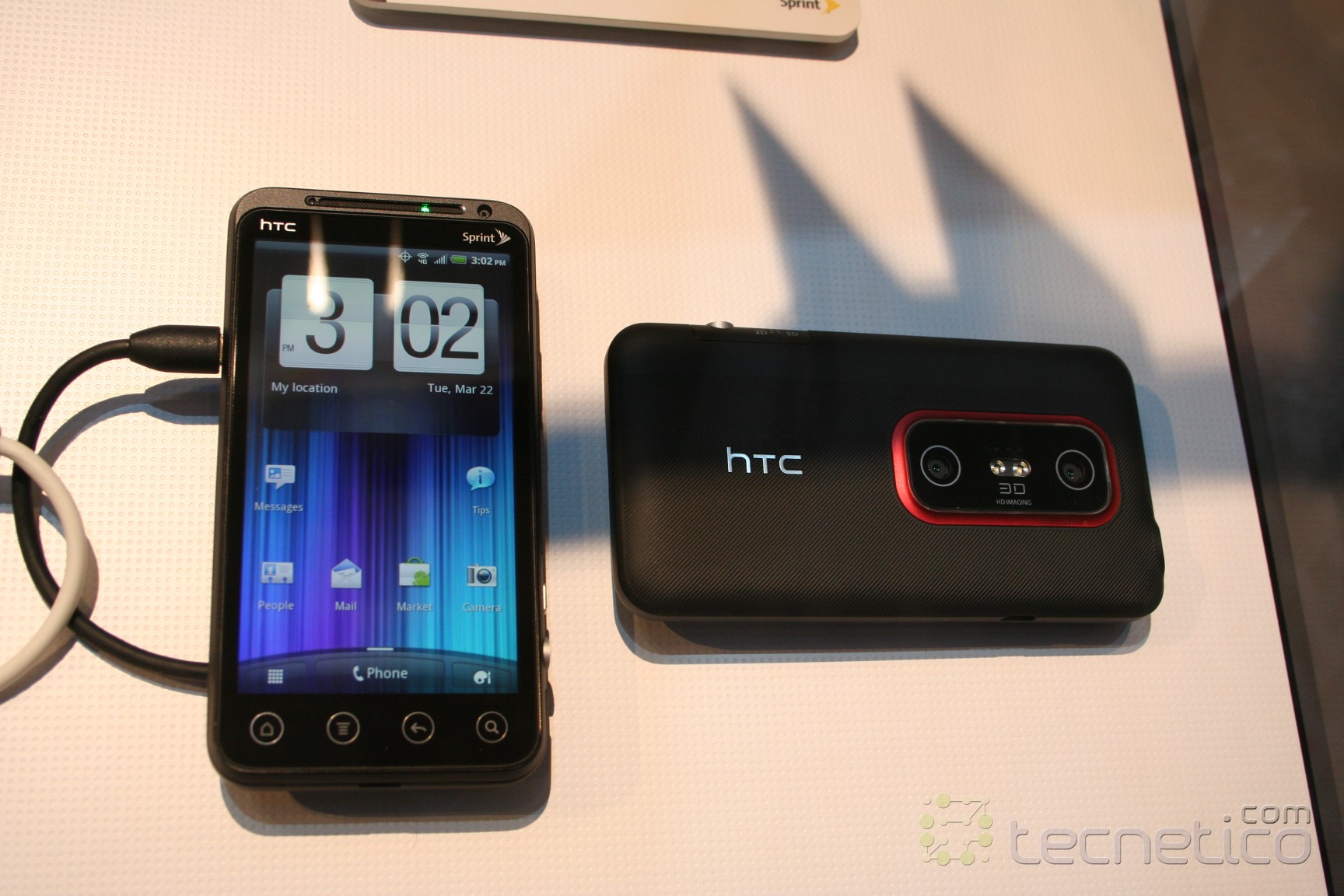 HTC Evo 3D de sprint con ICS para el siguiente mes