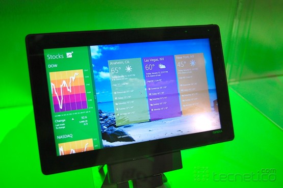 Tablet de NVIDIA con el procesador Tegra 3 corriendo Windows 8 / Foto: Roberto Flores / Tecnetico.com