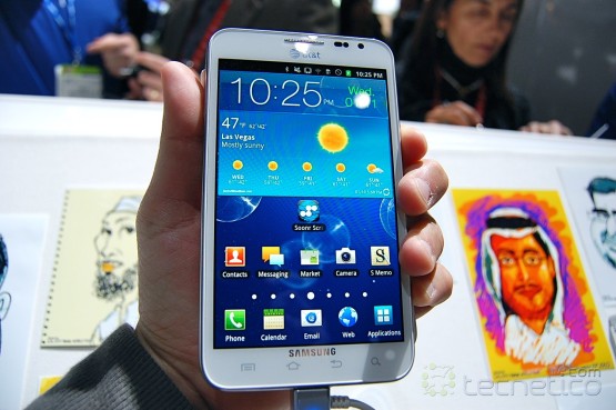 Samsung Galaxy Note para AT&T en color blanco