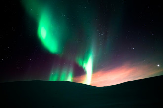 Aurora Borealis en Tromsø, Noruega