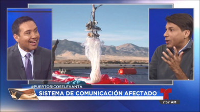 En "Telenoticias 6AM" por Telemundo Puerto Rico: las telecomunicaciones a un mes del huracán María