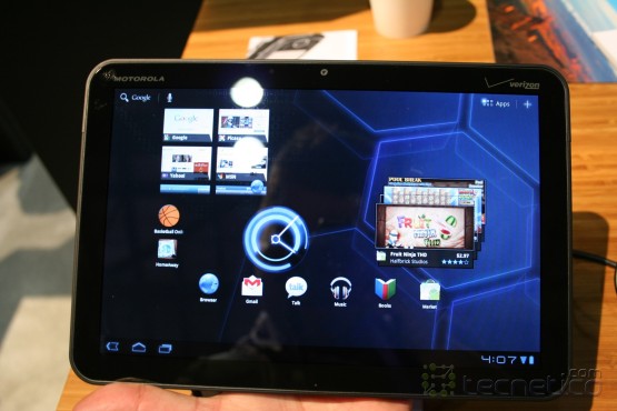 La tableta XOOM de Motorola Foto: Tecnetico.com