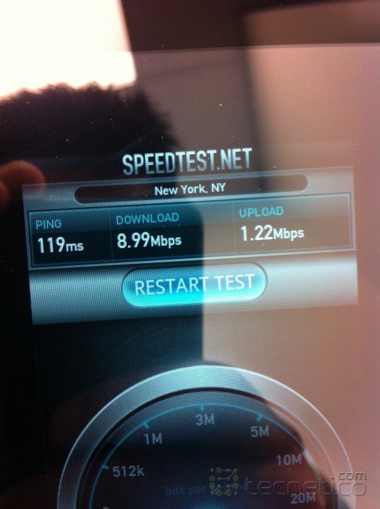 Speedtest en la red 4G de T-Mobile. Foto: Roberto Flores/Tecnetico.com Speedtest en la red 4G de T-Mobile. Foto: Roberto Flores/Tecnetico.com