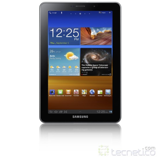 La nueva Galaxy Tab 7.7 de Samsung Foto: Samsung