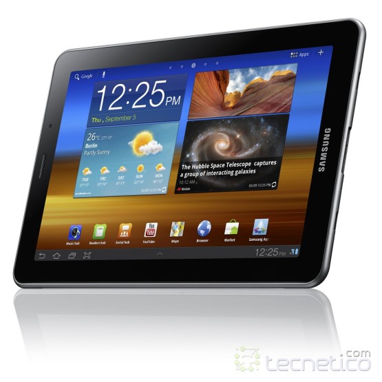 La nueva Galaxy Tab 7.7 de Samsung Foto: Samsung