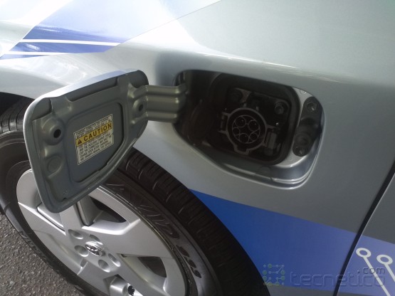 Prius plug-in plug location