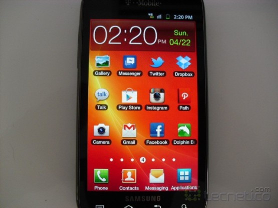 Pantalla Super AMOLED de 3.97" en el Galaxy S Blaze 4G de T-Mobile Pantalla Super AMOLED de 3.97" en el Galaxy S Blaze 4G de T-Mobile