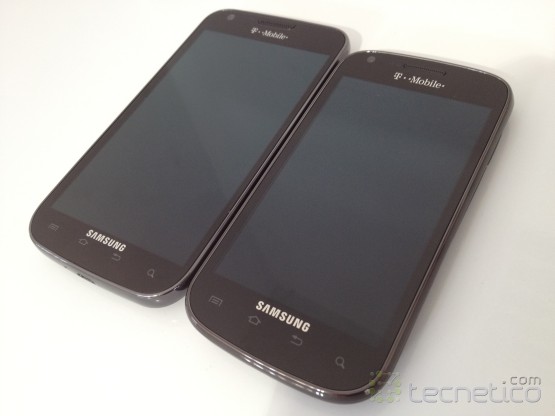 Samsung Galaxy S II y el Galaxy S Blaze 4G ambos para T-Mobile / Foto: Roberto Flores / Tecnetico.com Samsung Galaxy S II y el Galaxy S Blaze 4G ambos para T-Mobile / Foto: Roberto Flores / Tecnetico.com