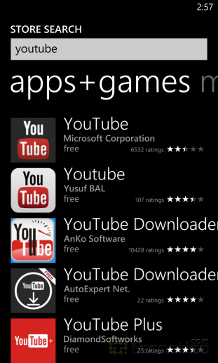 Aplicaciones creadas por usuarios que aparecen en el MarketPlace de Windows Phone 8