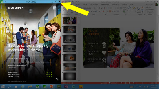 Windows 10 windowed apps
