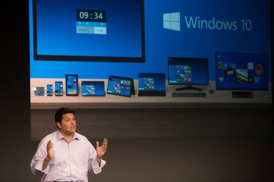 Terry Myerson explica cómo Windows 10 operará de forma similar en todo tipo de dispositivo (foto: Microsoft)
