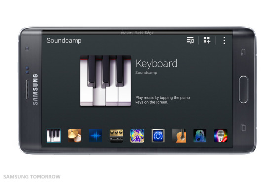 La aplicación Soundcamp de Samsung permite crear, mezclar y grabar música como si estuvieras en un estudio de grabación. Foto: Samsung