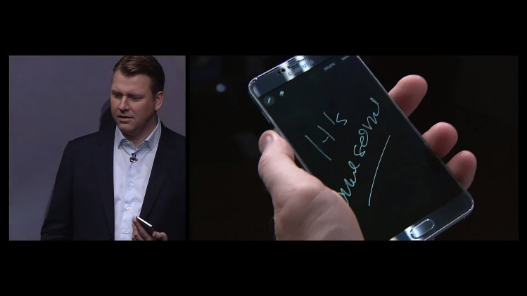 Así es: puedes escribir con la pantalla apagada (imagen: Samsung)