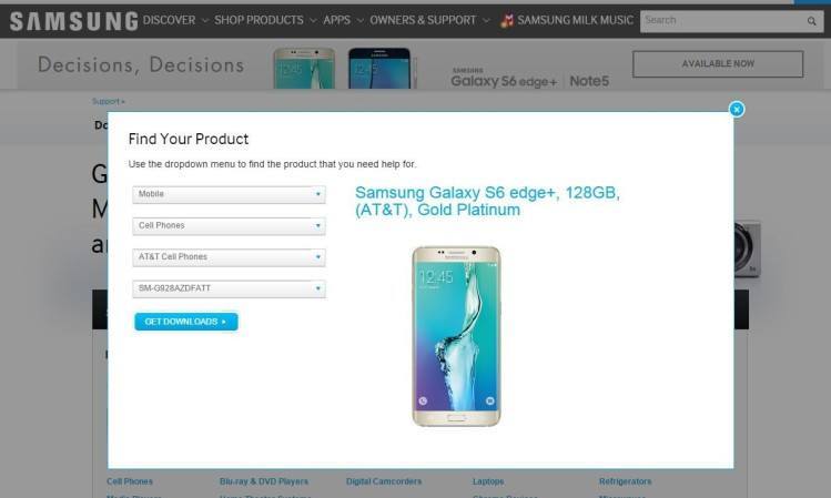 El Galaxy S6+ también aparece en versión 128gb 