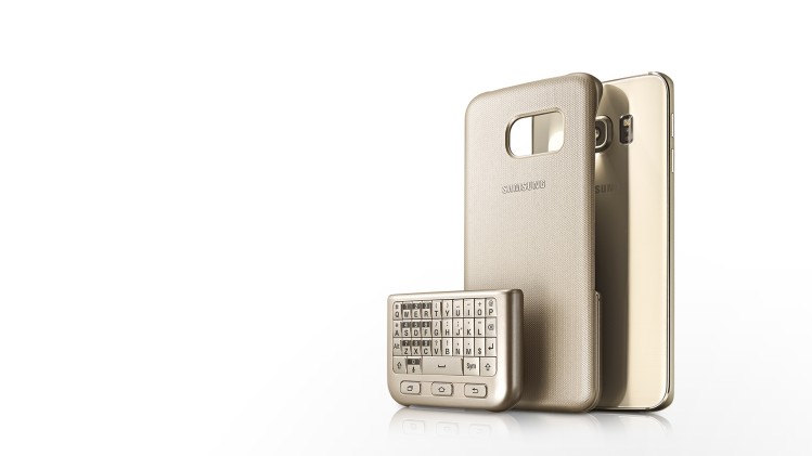 ¿Le dirás por fin adiós a tu BlackBerry con este "keyboard cover" para el Note 5? (foto: Samsung)