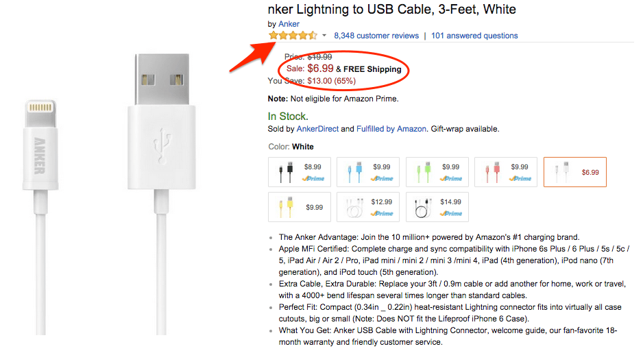 Amazon Anker Lightning Cable