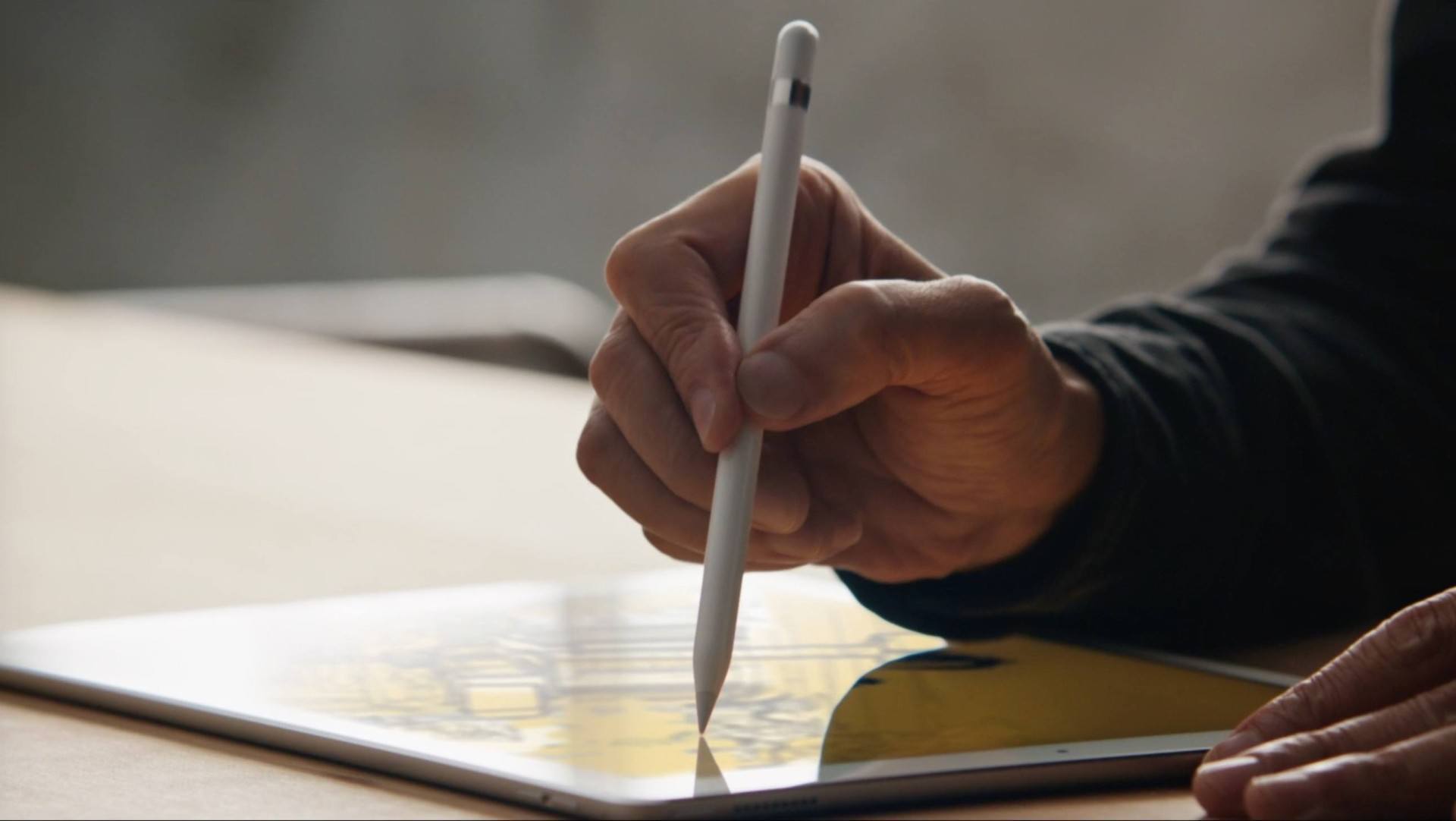 El Apple Pencil en acción