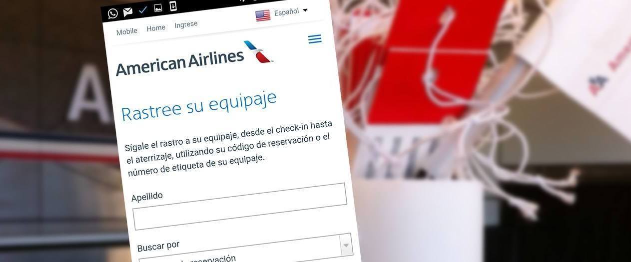 Ahora sabrás en tu celular o laptop dónde exactamente está tu equipaje  cuando viajas por American Airlines