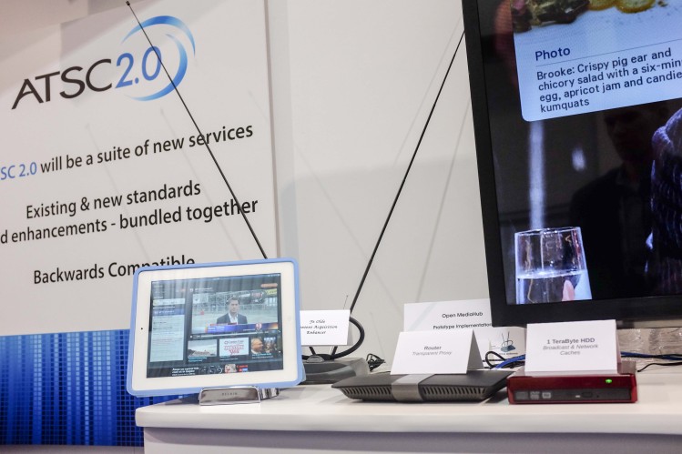 En el evento CES de 2013, la ATSC estuvo mostrando lo que es posible con la segunda generación de la TV digital (foto: TVNewscheck.com - utilizadas con permiso)