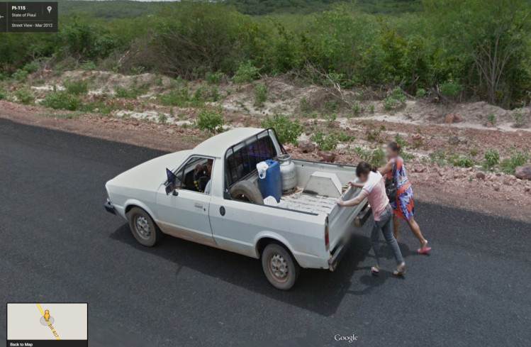 Google Maps Street View, estado de Piauí­, Brasil, marzo de 2012