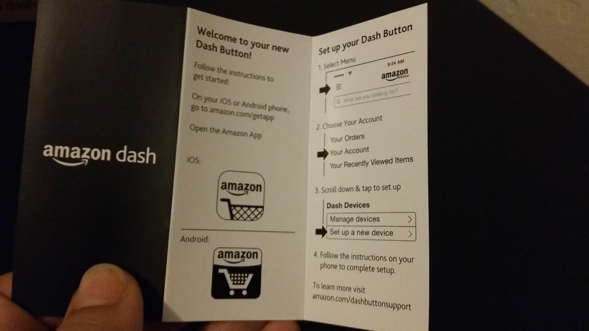 Las instrucciones para activar los botones Dash de Amazon son sumamente sencillas. (Foto Tecnetico.com)