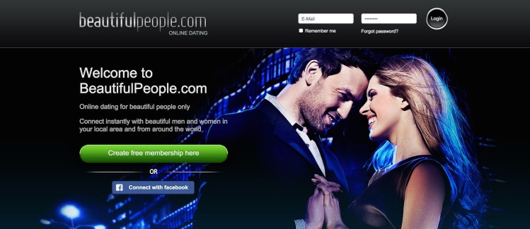 Portada del sitio Beautifulpeople.com