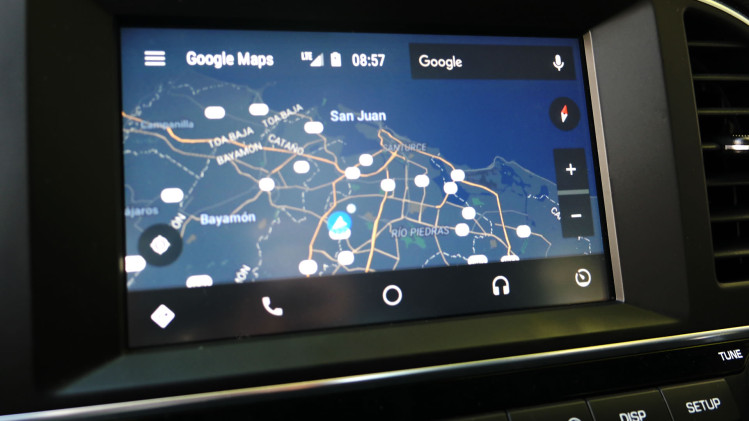 ¿Necesitas dirección? Google Maps puede ser accedido vía Android Auto en el Elantra 2017 de Hyundai (foto: Tecnético)