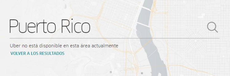 Puerto Rico aún no forma parte de las ciudades con el servicio según Uber.com