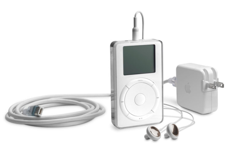 iPod 1era. generación, 2001 (foto: Apple via Getty Images)