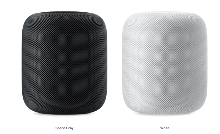 HomePod en Space Gray o White. Foto: Apple