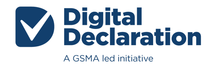Logo del "Digital Declaration" de la GSMA