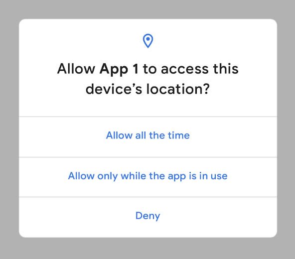 Podrás controlar cómo los apps en tu teléfono acceden la información de tu localización en Android Q (fuente: Google)