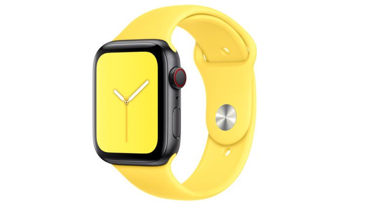 Este es uno de los colores en las nuevas correas para el verano anunciadas en WWDC para el Apple Watch (fuente: Apple)