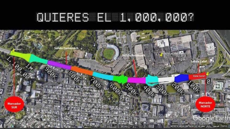 Este mapa, preparado por los organizadores de la manifestación, muestra el área por donde se llevará a cabo la actividad (imagen obtenida de Facebook)