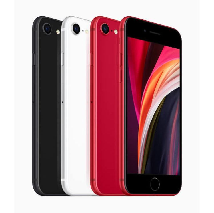 El abanico de colores en los que el nuevo iPhone SE está disponible (foto: Apple)